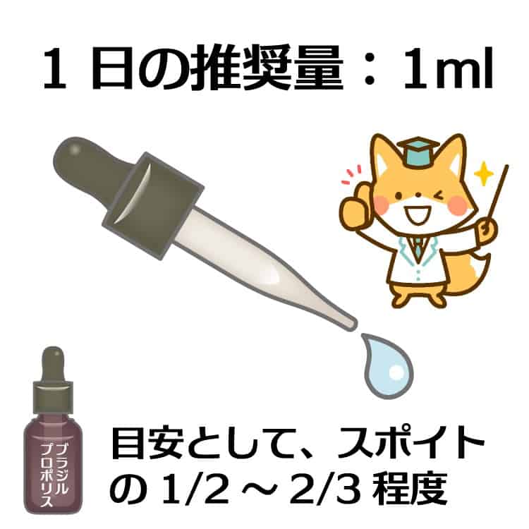 一日の推奨量は1ml