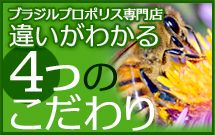 ブラジルプロポリス専門店　違いがわかる4つのこだわり
